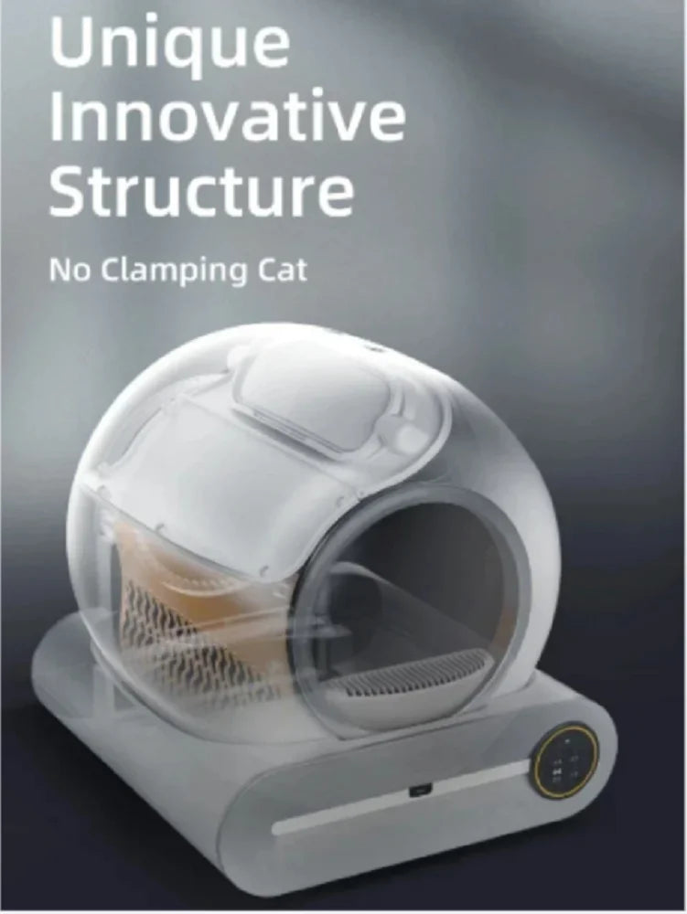 【English Version】Tonepie Automatic Smart Cat Litter Box Self Cleaning Fully Enclosed App Control Remove Odors Sandbox 65L