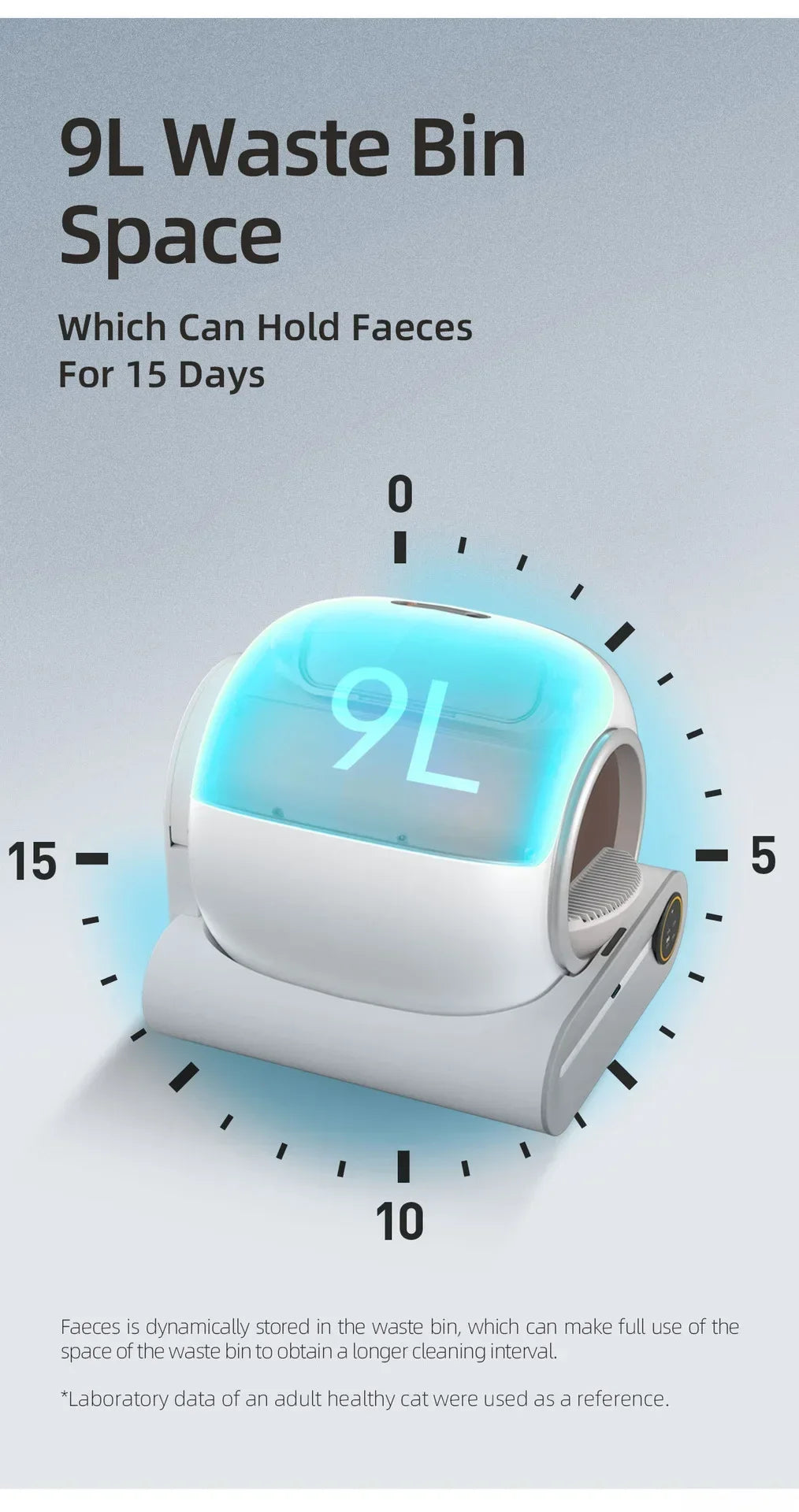【English Version】Tonepie Automatic Smart Cat Litter Box Self Cleaning Fully Enclosed App Control Remove Odors Sandbox 65L