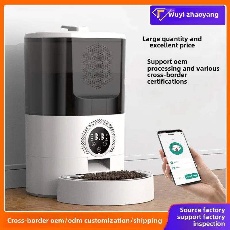 Smart Pet Feeder Cat Dog Food Dispenser Remote Control Automatic Feeder