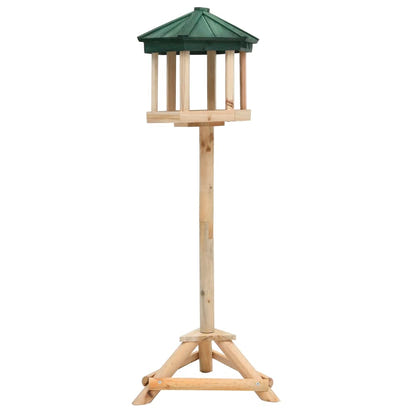 NNEVL Standing Bird Feeder Solid Firwood 33x106 cm