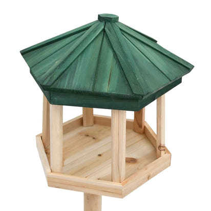 NNEVL Standing Bird Feeder Solid Firwood 33x106 cm