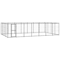 NNEVL Outdoor Dog Kennel Steel 33.88 m²