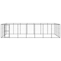 NNEVL Outdoor Dog Kennel Steel 33.88 m²