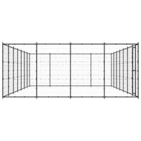 NNEVL Outdoor Dog Kennel Steel 33.88 m²