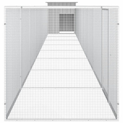 NNEVL Chicken Cage Grey 900x91x100 cm Galvanised Steel