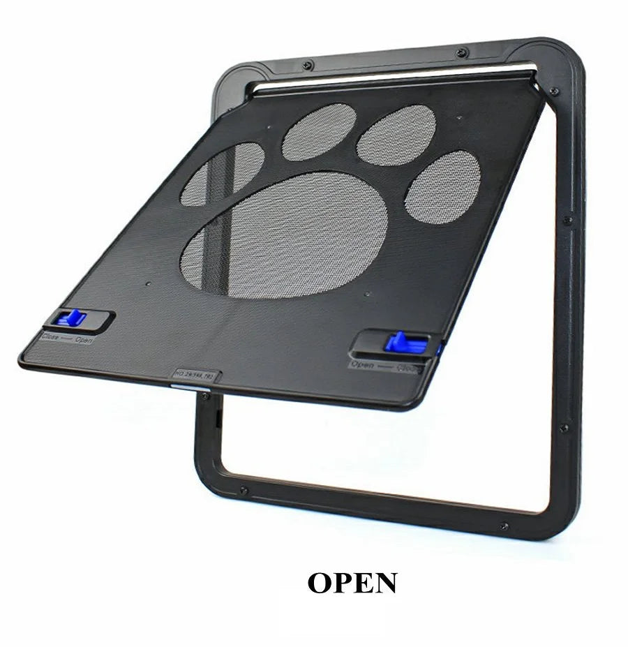Pet Door Cat Dog Screen Door Lockable Magnetic Flap Screen Automatic Lock Door Suitable for Dogs and Cats Pet Screen Door