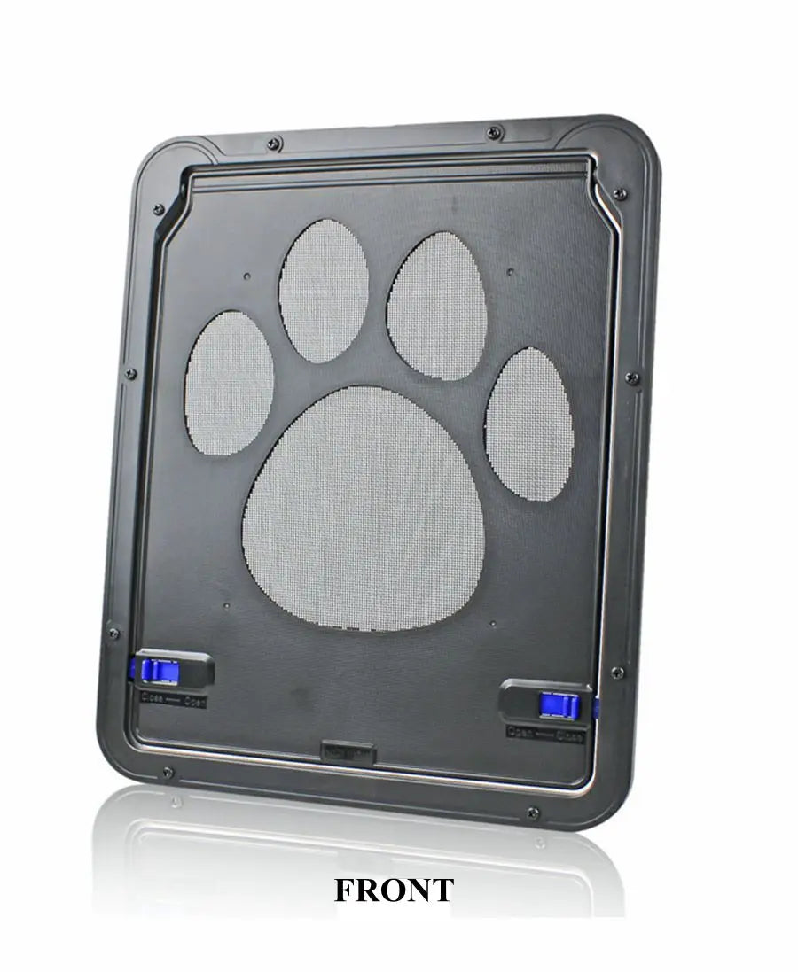 Pet Door Cat Dog Screen Door Lockable Magnetic Flap Screen Automatic Lock Door Suitable for Dogs and Cats Pet Screen Door