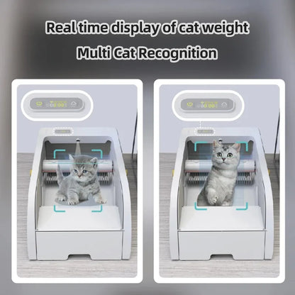 Self-cleaning Cat Litter Box Electric Automatic Cat Tray Open Ended Infrared Sensor Multiple Cat Suitable for Large Cats Product