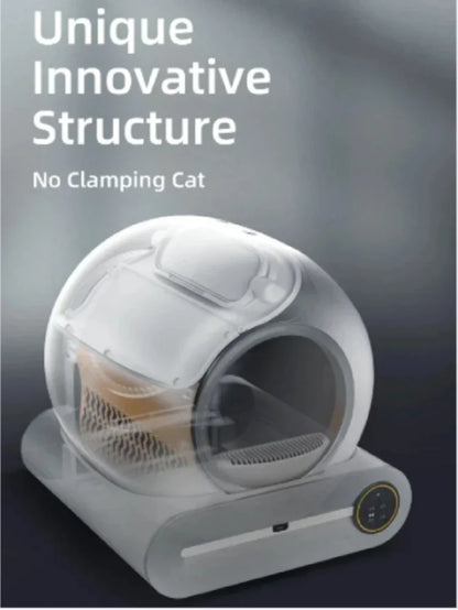 【English Version】Tonepie Automatic Smart Cat Litter Box Self Cleaning Fully Enclosed App Control Remove Odors Sandbox 65L