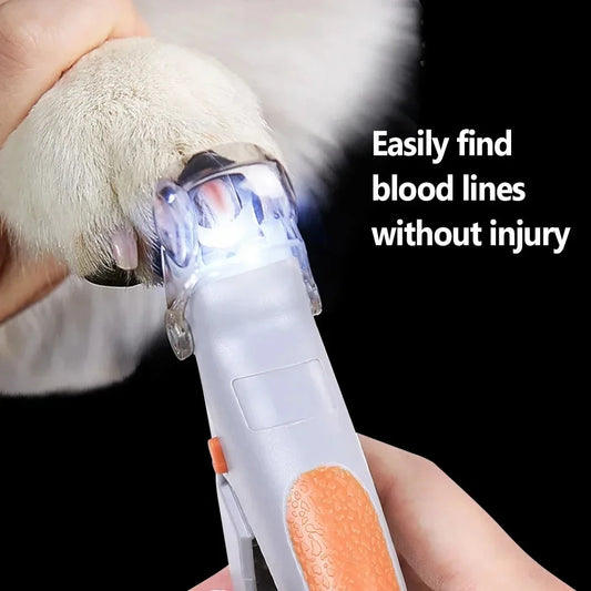 Professional Pet Nail Clipper Scissors With LED Light Cat Dog Nail Clippers Tool Scissors Nail Toeclaw Cutter Scissors Pet Supplies