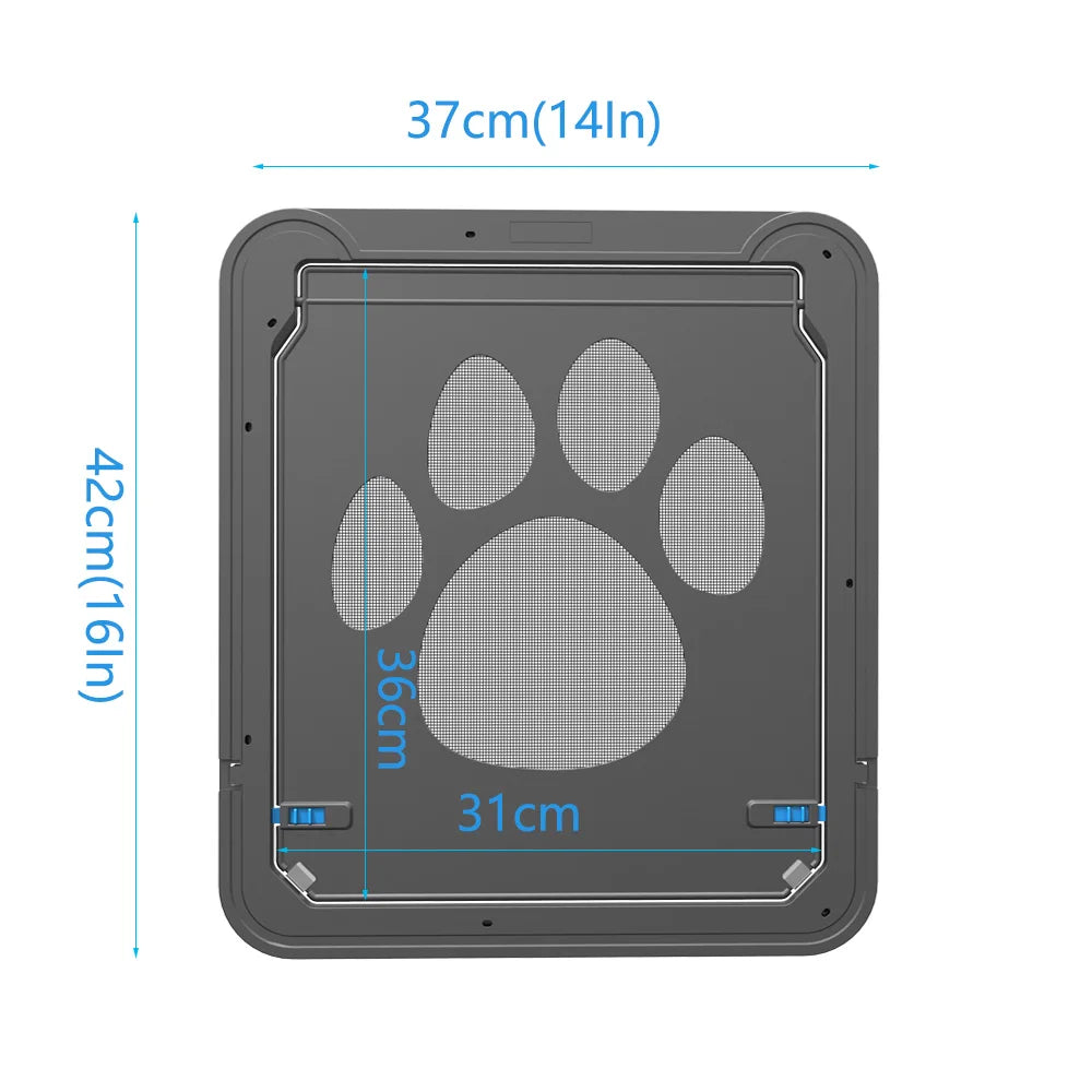 Pet Door Cat Dog Screen Door Lockable Magnetic Flap Screen Automatic Lock Door Suitable for Dogs and Cats Pet Screen Door
