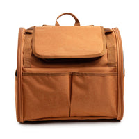 NNEDSZ Brown Pet Carrier Backpack - Comfortable and Stylish for Cats and Small Dogs