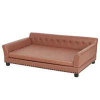 Leather Large Dog Sofa Lounge with Cushion